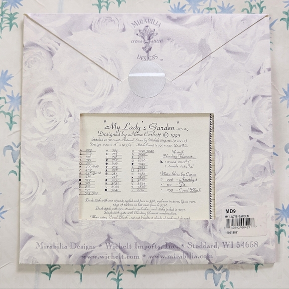 Mirabilia My Lady\'s Garden Nora Corbett Cross Stitch Chart NEW Pattern DIY MD9